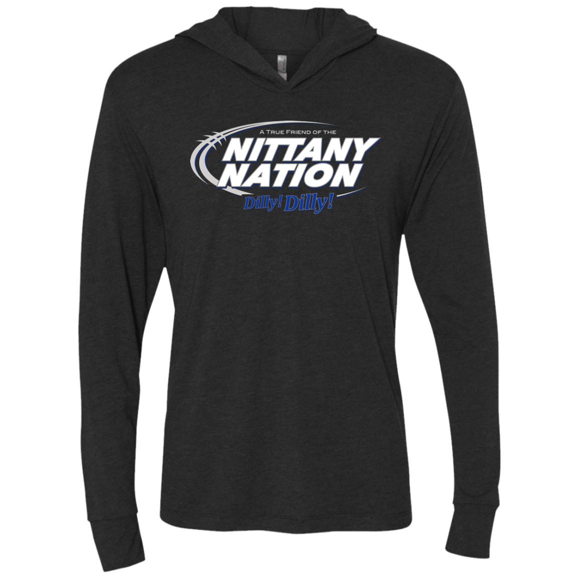 T-Shirts Vintage Black / X-Small Penn State Dilly Dilly Triblend Long Sleeve Hoodie Tee