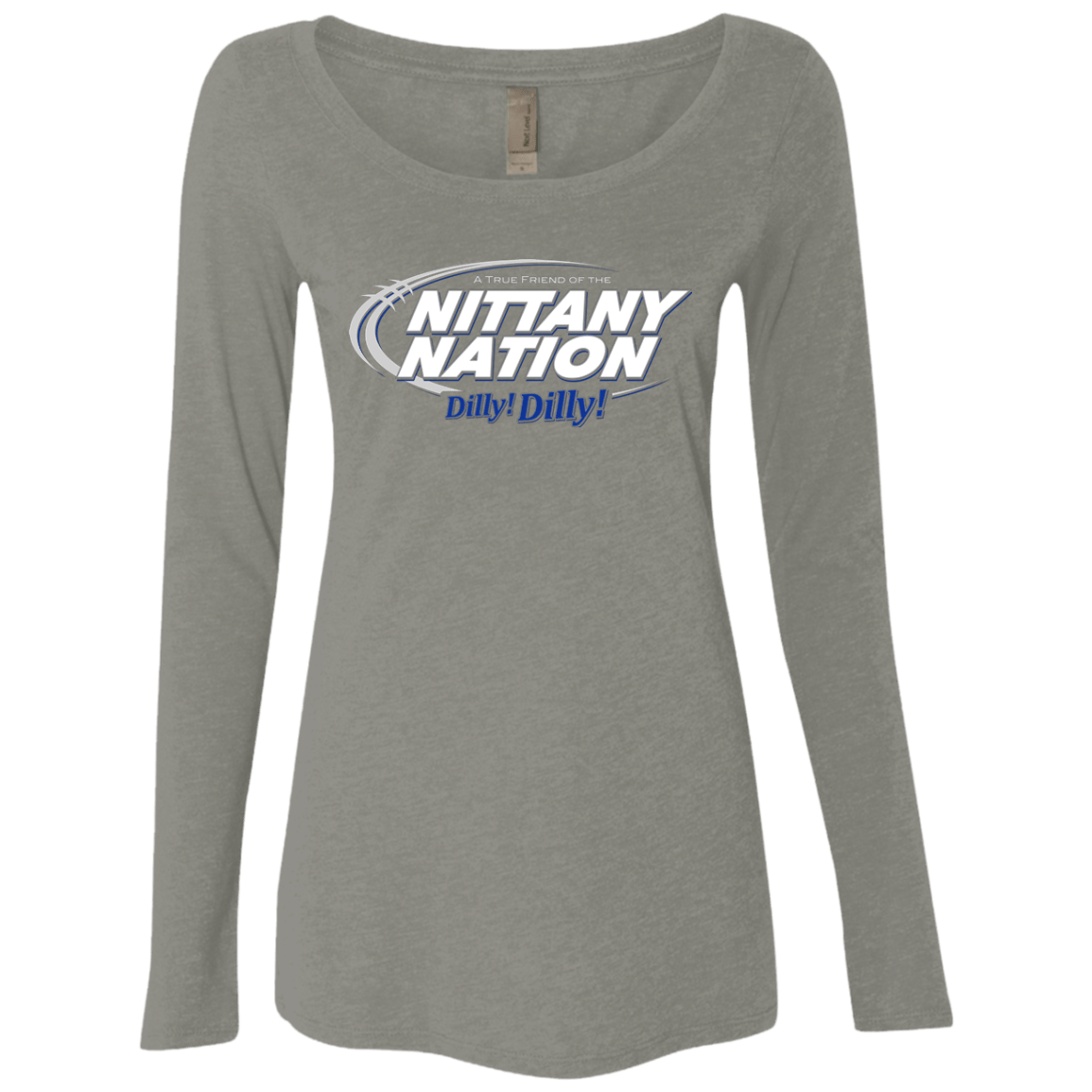 T-Shirts Venetian Grey / Small Penn State Dilly Dilly Women's Triblend Long Sleeve Shirt