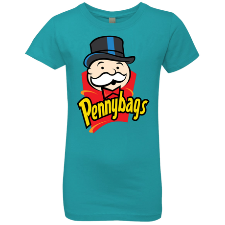 T-Shirts Tahiti Blue / YXS Pennybags Girls Premium T-Shirt