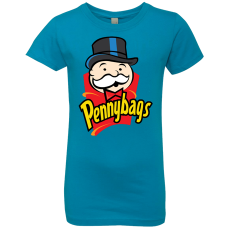 T-Shirts Turquoise / YXS Pennybags Girls Premium T-Shirt