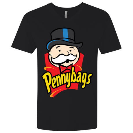 T-Shirts Black / X-Small Pennybags Men's Premium V-Neck