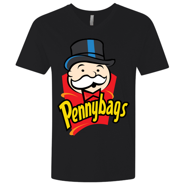 T-Shirts Black / X-Small Pennybags Men's Premium V-Neck