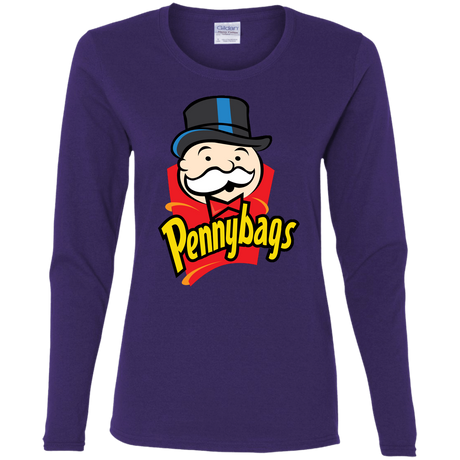 T-Shirts Purple / S Pennybags Women's Long Sleeve T-Shirt