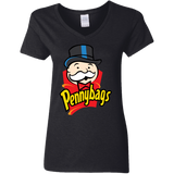 T-Shirts Black / S Pennybags Women's V-Neck T-Shirt