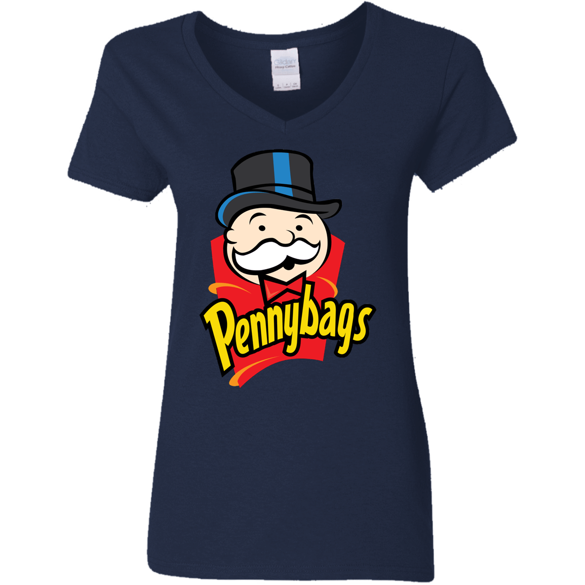 T-Shirts Navy / S Pennybags Women's V-Neck T-Shirt