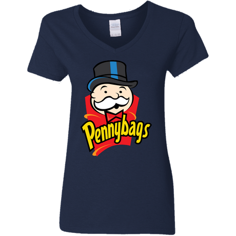 T-Shirts Navy / S Pennybags Women's V-Neck T-Shirt