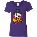 T-Shirts Purple / S Pennybags Women's V-Neck T-Shirt