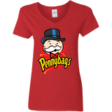 T-Shirts Red / S Pennybags Women's V-Neck T-Shirt