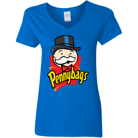 T-Shirts Royal / S Pennybags Women's V-Neck T-Shirt