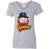 T-Shirts Sport Grey / S Pennybags Women's V-Neck T-Shirt