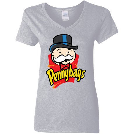 T-Shirts Sport Grey / S Pennybags Women's V-Neck T-Shirt