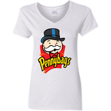 T-Shirts White / S Pennybags Women's V-Neck T-Shirt