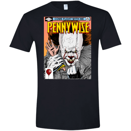 T-Shirts Black / S Pennywise 8+ Men's Semi-Fitted Softstyle