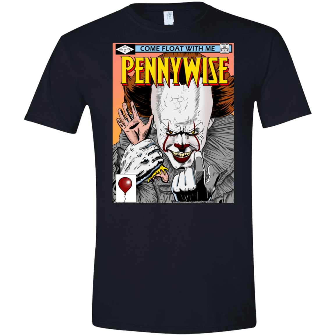 T-Shirts Black / S Pennywise 8+ Men's Semi-Fitted Softstyle