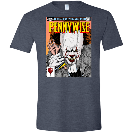 T-Shirts Heather Navy / S Pennywise 8+ Men's Semi-Fitted Softstyle