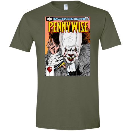 T-Shirts Military Green / S Pennywise 8+ Men's Semi-Fitted Softstyle