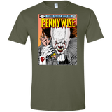 T-Shirts Military Green / S Pennywise 8+ Men's Semi-Fitted Softstyle