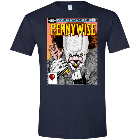 T-Shirts Navy / S Pennywise 8+ Men's Semi-Fitted Softstyle