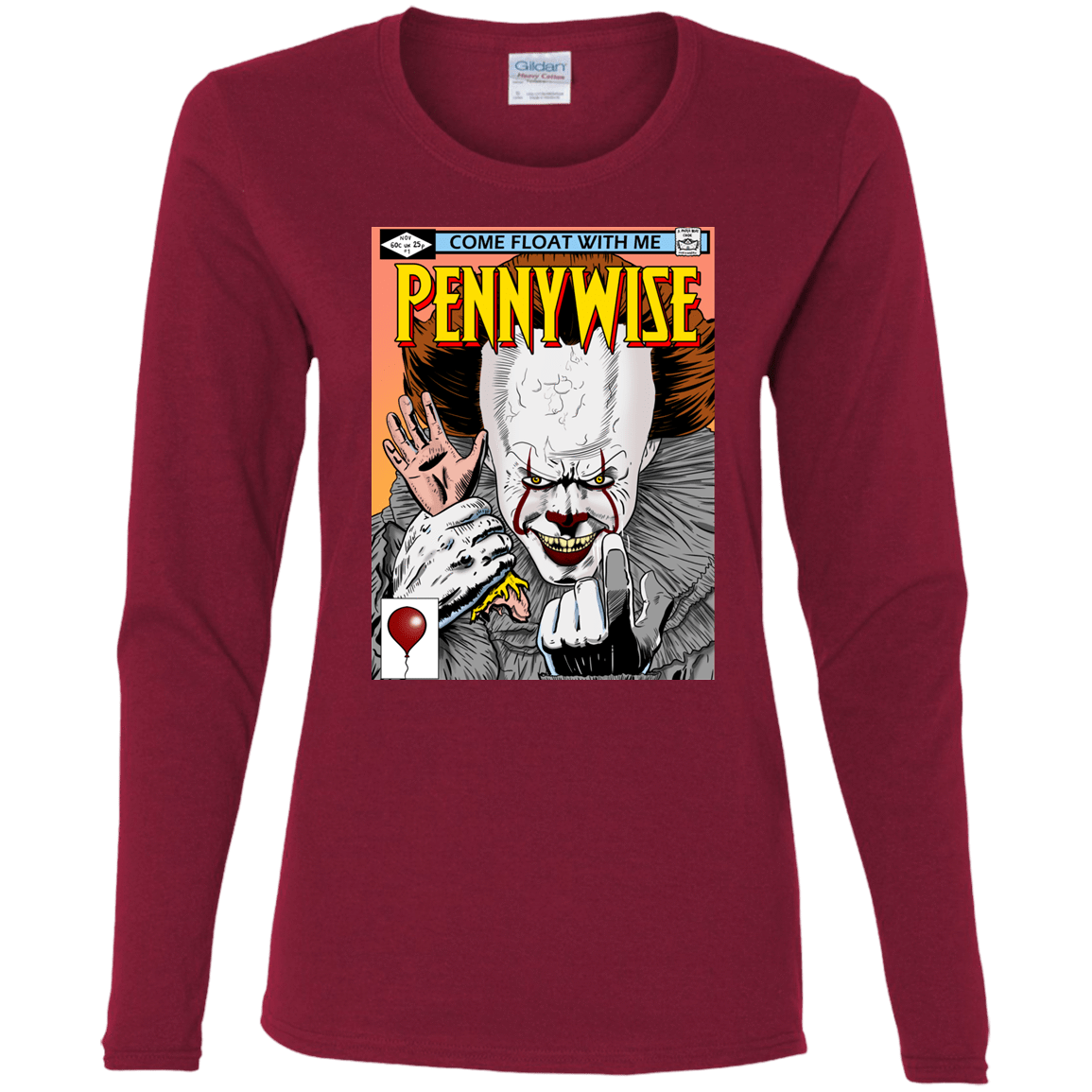 T-Shirts Cardinal / S Pennywise 8+ Women's Long Sleeve T-Shirt