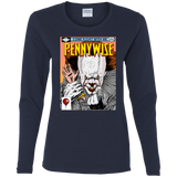 T-Shirts Navy / S Pennywise 8+ Women's Long Sleeve T-Shirt