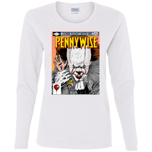 T-Shirts White / S Pennywise 8+ Women's Long Sleeve T-Shirt