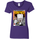 T-Shirts Purple / S Pennywise 8+ Women's V-Neck T-Shirt