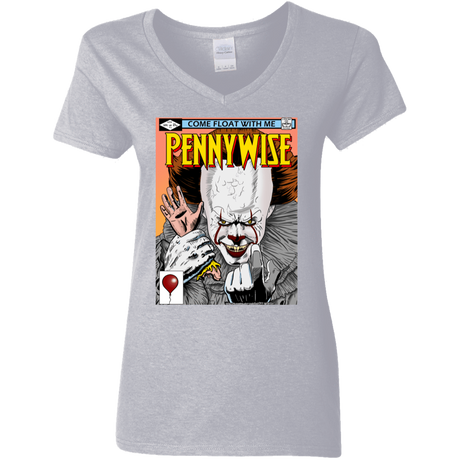 T-Shirts Sport Grey / S Pennywise 8+ Women's V-Neck T-Shirt