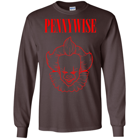 T-Shirts Dark Chocolate / S Pennywise Men's Long Sleeve T-Shirt