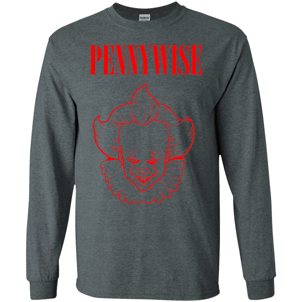 T-Shirts Dark Heather / S Pennywise Men's Long Sleeve T-Shirt
