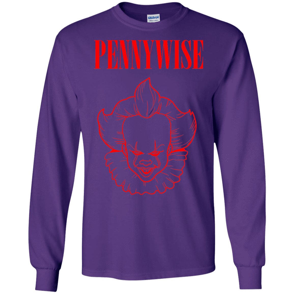 T-Shirts Purple / S Pennywise Men's Long Sleeve T-Shirt