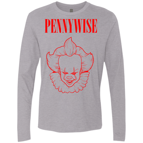 T-Shirts Heather Grey / S Pennywise Men's Premium Long Sleeve