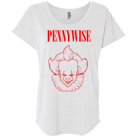 T-Shirts Heather White / X-Small Pennywise Triblend Dolman Sleeve