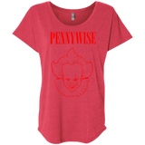 T-Shirts Vintage Red / X-Small Pennywise Triblend Dolman Sleeve