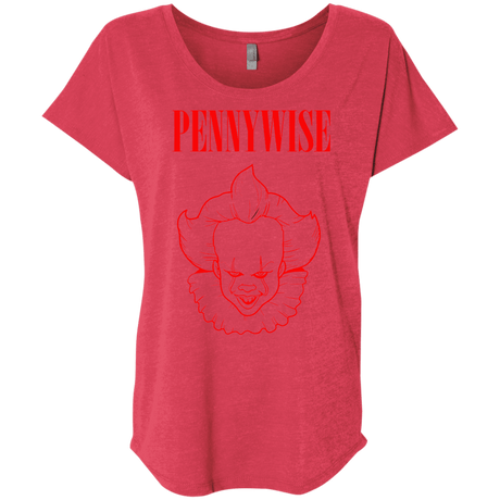 T-Shirts Vintage Red / X-Small Pennywise Triblend Dolman Sleeve