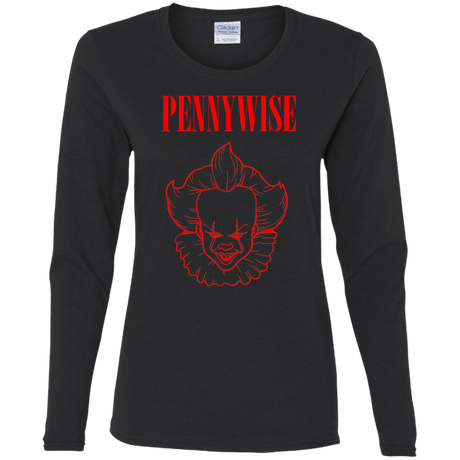 T-Shirts Black / S Pennywise Women's Long Sleeve T-Shirt