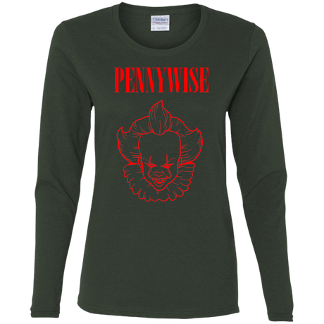 T-Shirts Forest / S Pennywise Women's Long Sleeve T-Shirt