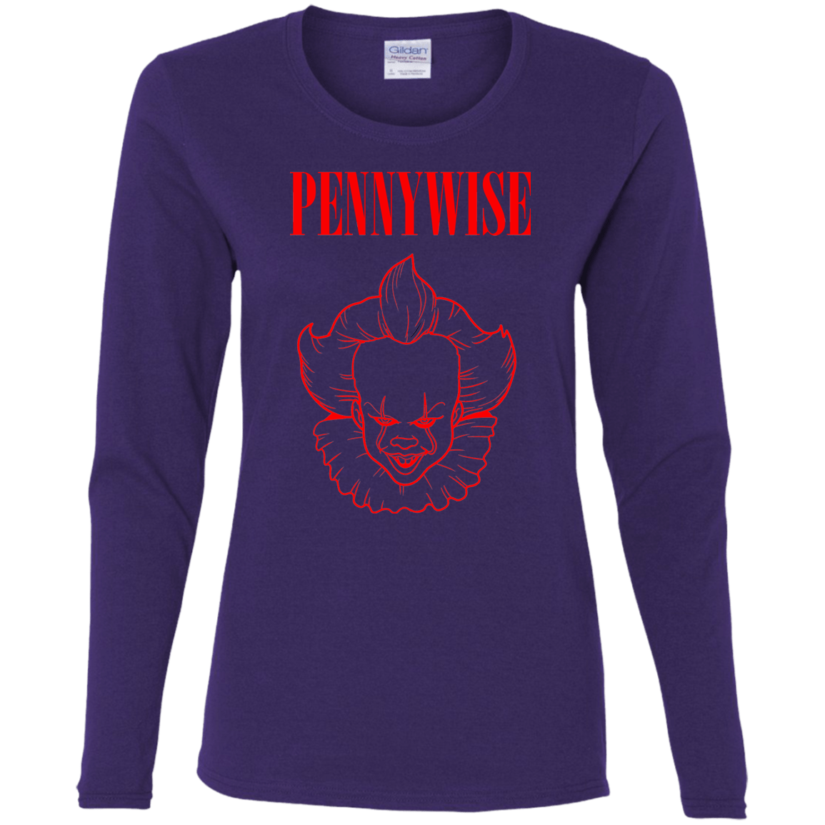 T-Shirts Purple / S Pennywise Women's Long Sleeve T-Shirt