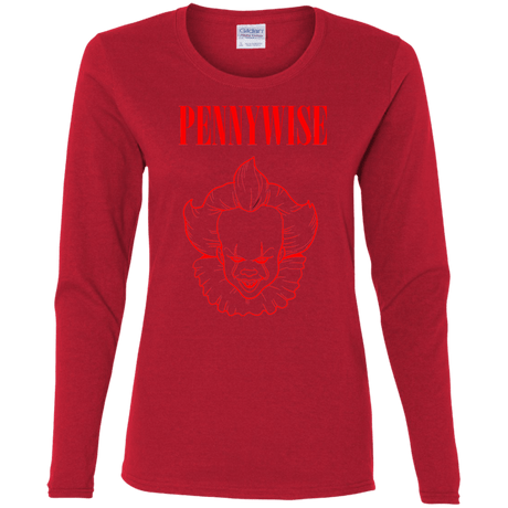 T-Shirts Red / S Pennywise Women's Long Sleeve T-Shirt