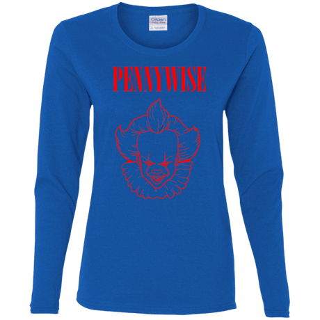 T-Shirts Royal / S Pennywise Women's Long Sleeve T-Shirt
