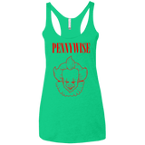 T-Shirts Envy / X-Small Pennywise Women's Triblend Racerback Tank