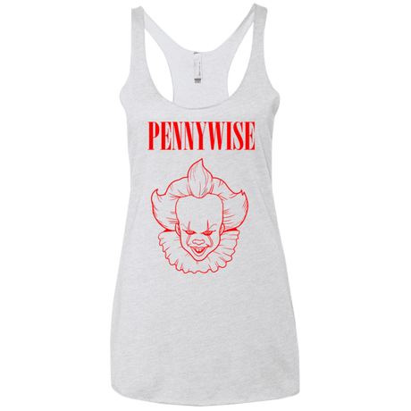 T-Shirts Heather White / X-Small Pennywise Women's Triblend Racerback Tank