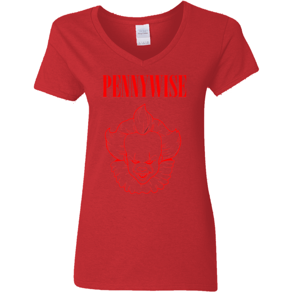 T-Shirts Red / S Pennywise Women's V-Neck T-Shirt