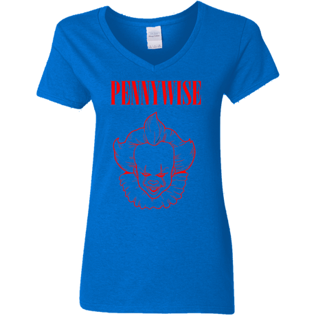 T-Shirts Royal / S Pennywise Women's V-Neck T-Shirt