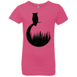 T-Shirts Hot Pink / YXS Perched Owl Girls Premium T-Shirt