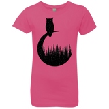 T-Shirts Hot Pink / YXS Perched Owl Girls Premium T-Shirt