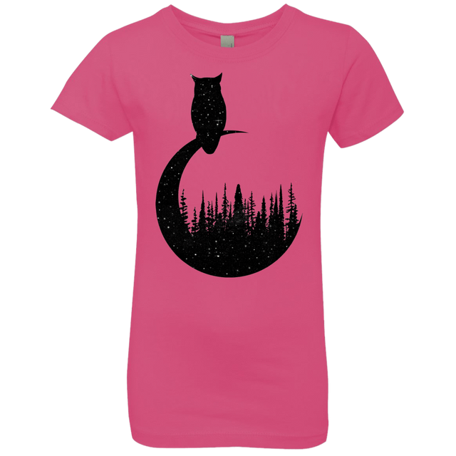 T-Shirts Hot Pink / YXS Perched Owl Girls Premium T-Shirt