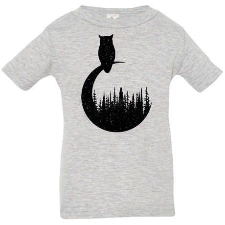 T-Shirts Heather Grey / 6 Months Perched Owl Infant Premium T-Shirt
