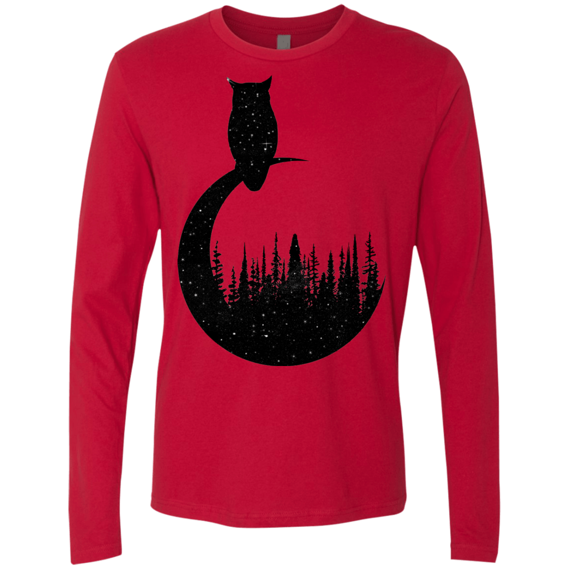 Perched Owl Men's Premium Long Sleeve