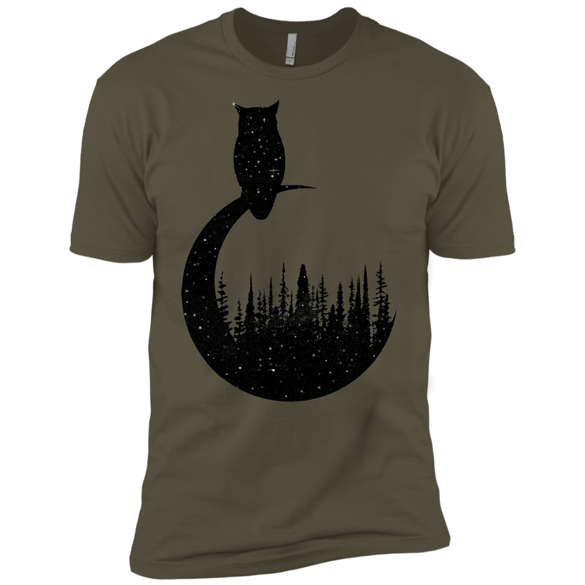 Perched Owl Men's Premium T-Shirt