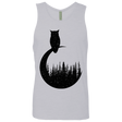 T-Shirts Heather Grey / S Perched Owl Men's Premium Tank Top